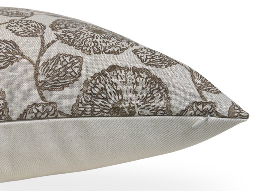 Freedia Pillow Cover in Sepia, Susan Connor Textiles