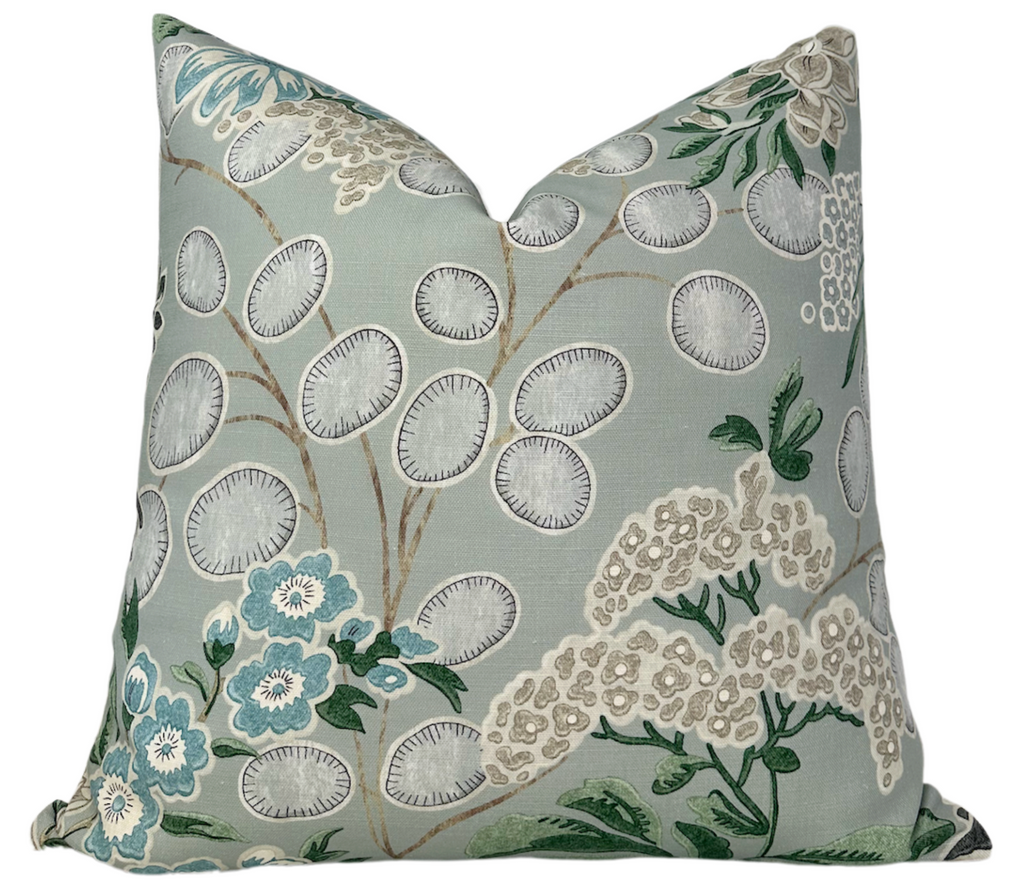 Meadow Floral Pillow Cover in Sage, Thibaut Pillows