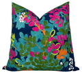 Central Park Pillow Cover in Navy and Pink, Thibaut Pillows