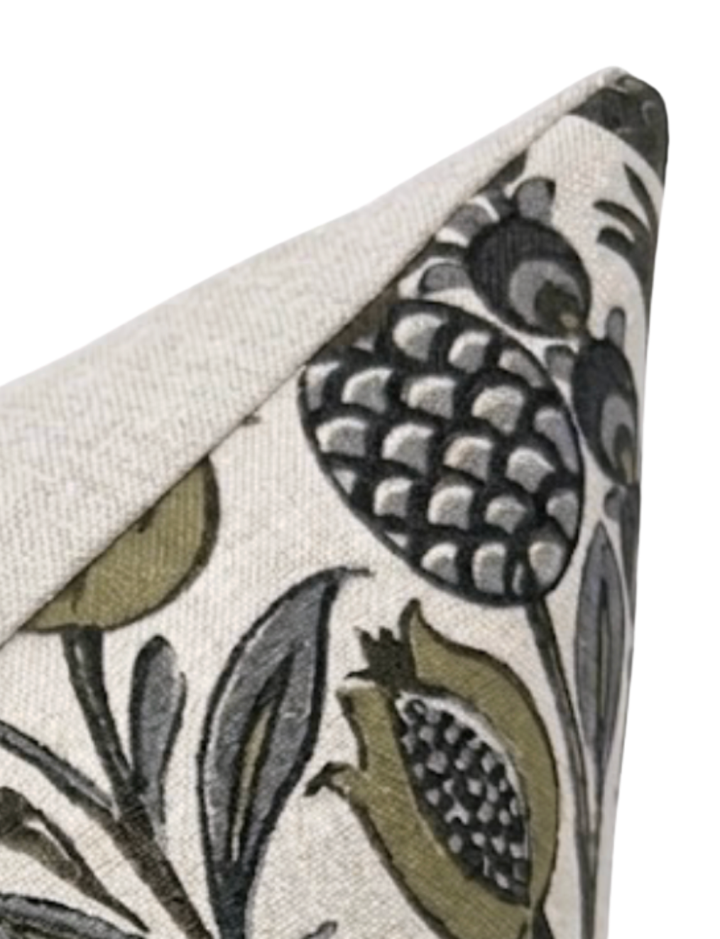 Cornelia Pillow Cover in Gold and Grey, Thibaut Pillows
