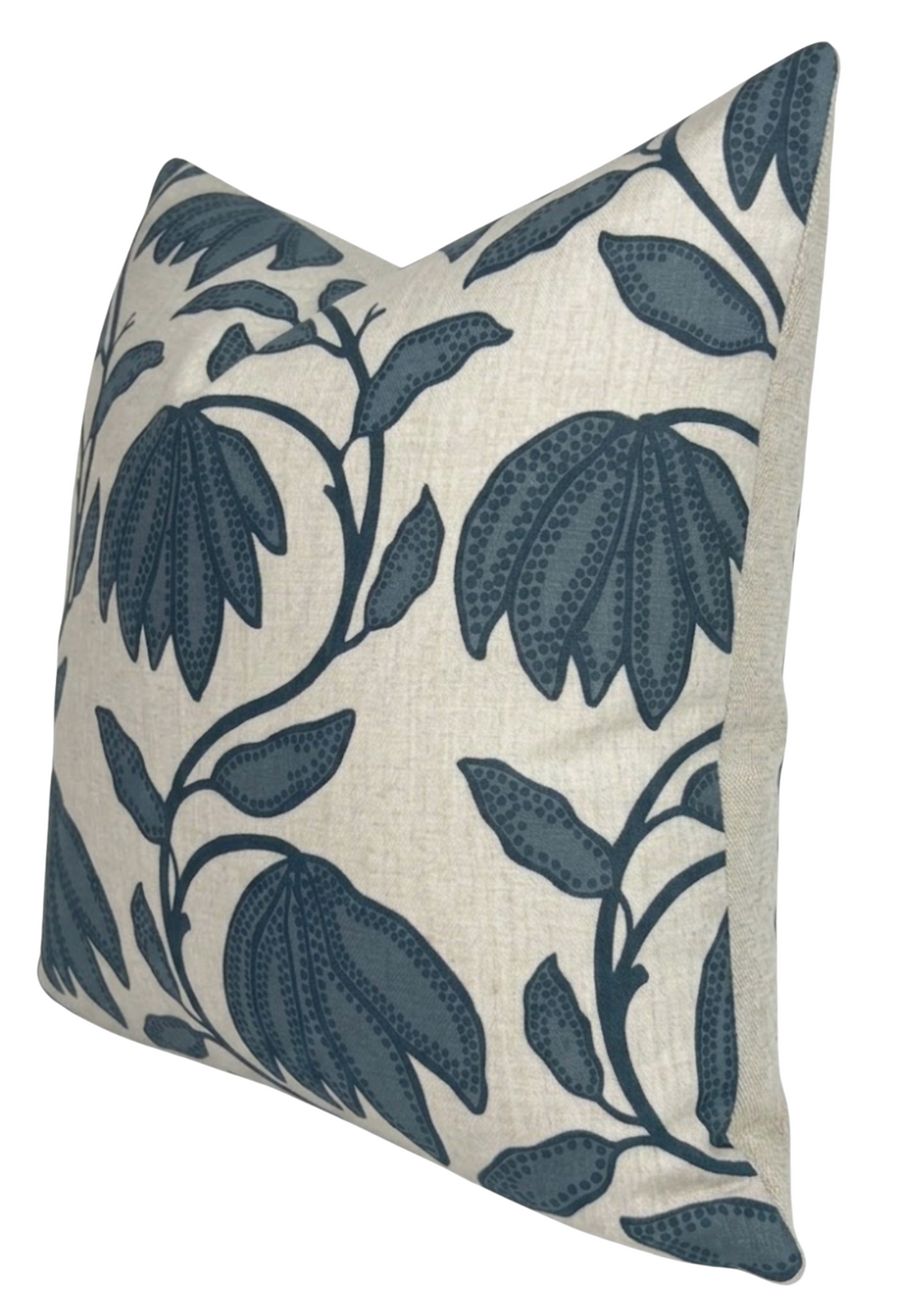 Desert Floral Pillow Cover in Mineral Blue, Thibaut Pillows