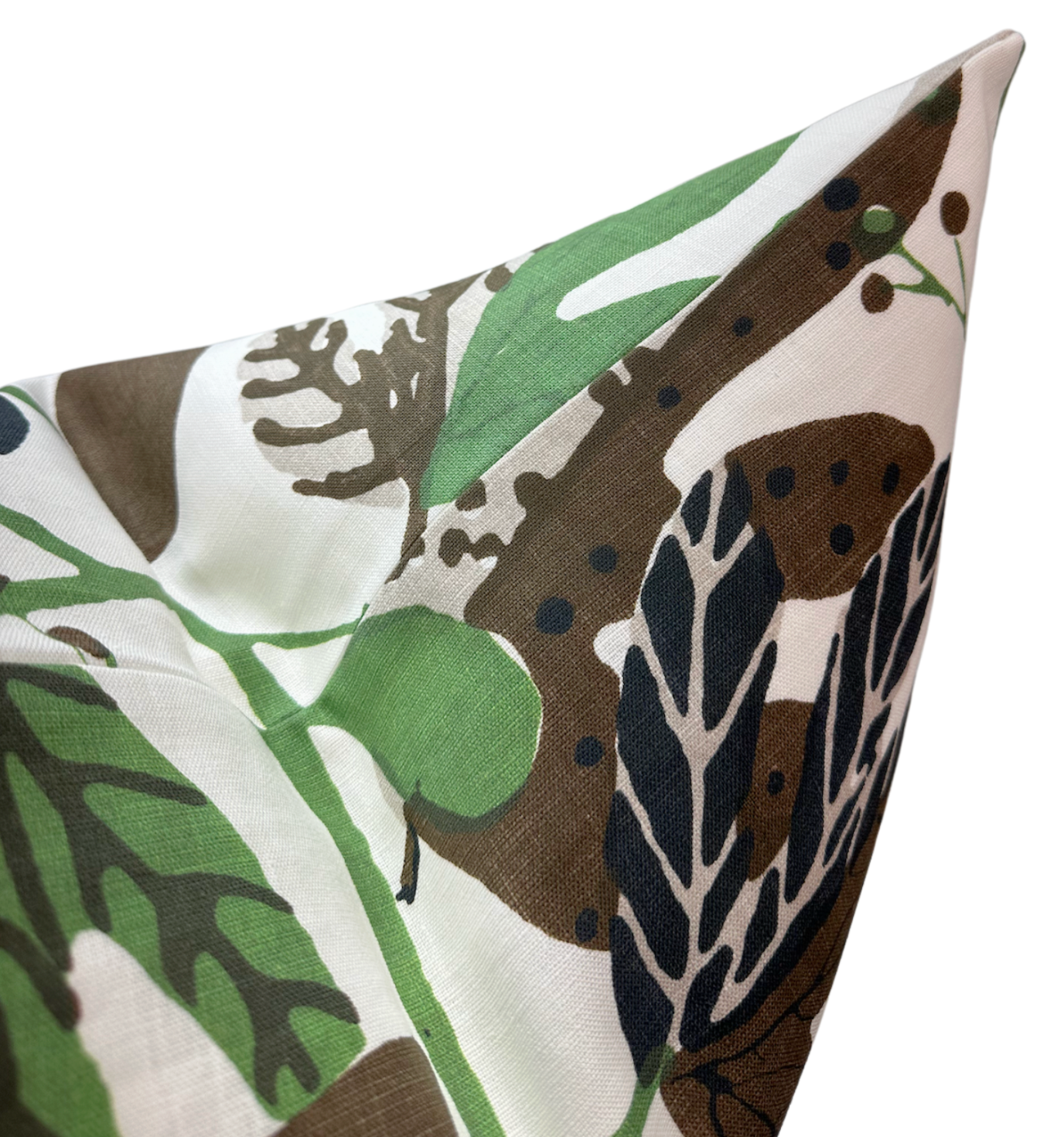 Matisse Leaf Pillow Cover in Green, Thibaut Pillows