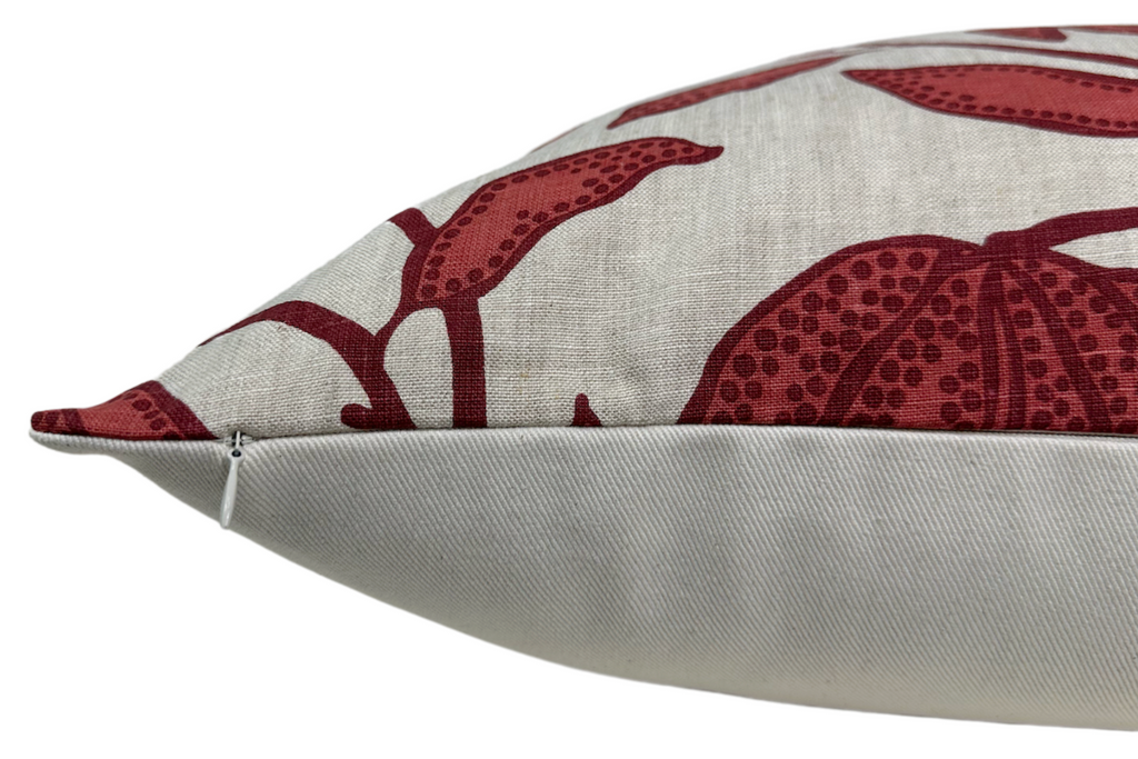 Desert Floral Pillow Cover in Sunbaked Red, Thibaut Pillows