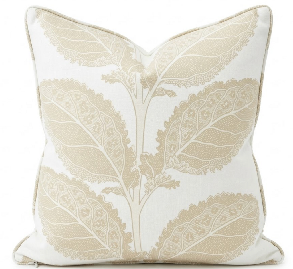 Lacinato Pillow Cover in Birch Ivory, Thibaut Pillows