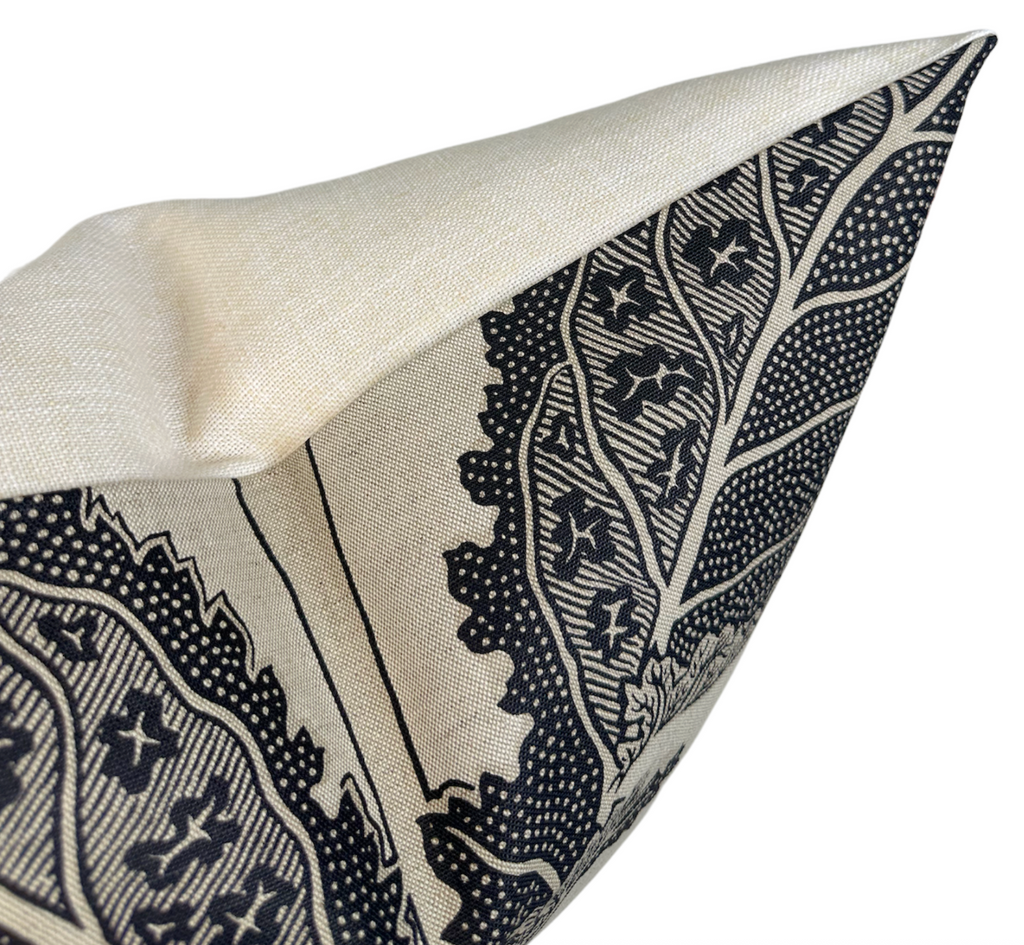 Lacinato Pillow Cover in Basalt Black, Thibaut Pillows