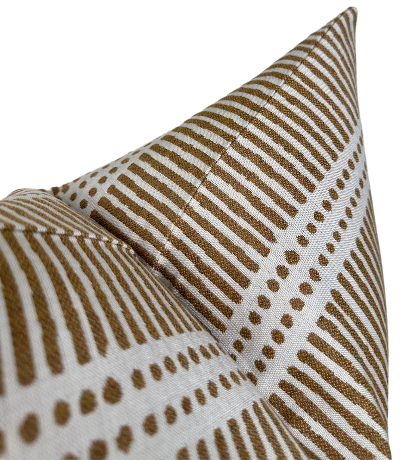 Dash Dot Pillow Cover in Rattan, Walter G Pillows, Decorative Throw Pillows