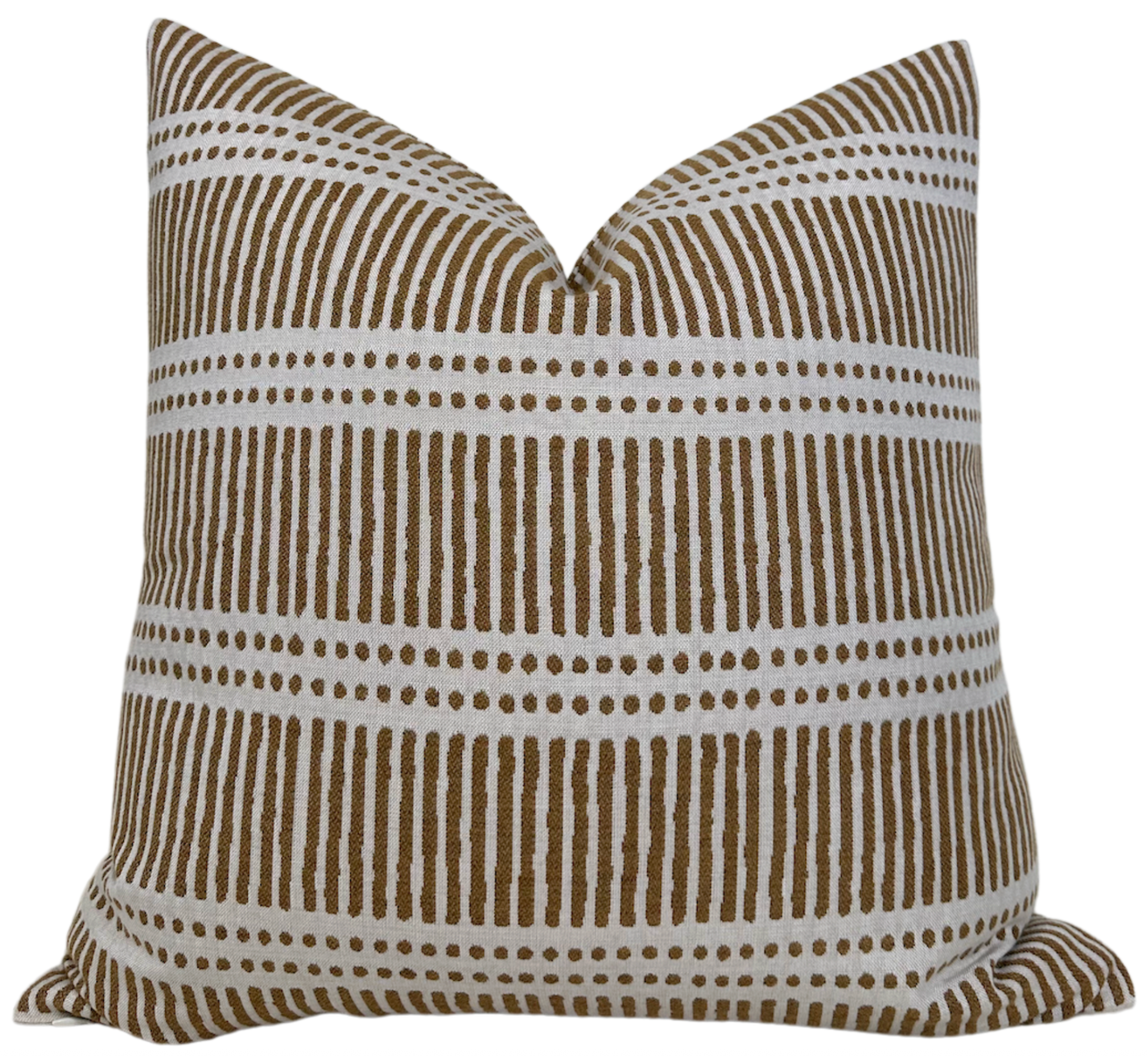 Dash Dot Pillow Cover in Rattan, Walter G Pillows, Decorative Throw Pillows