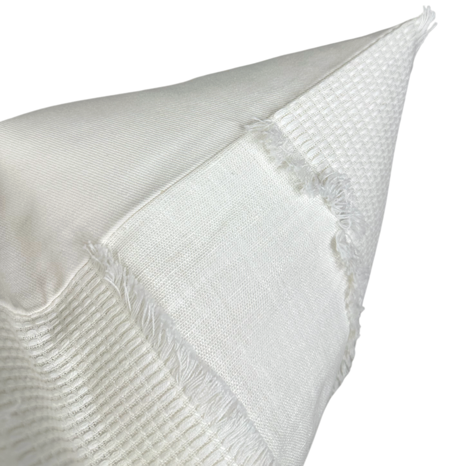 Tulum Casement Embroidered Pillow Cover in Ivory, Schumacher Textiles