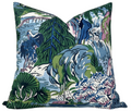 Pagoda Pillow Cover in Blue, Thibaut Pillows