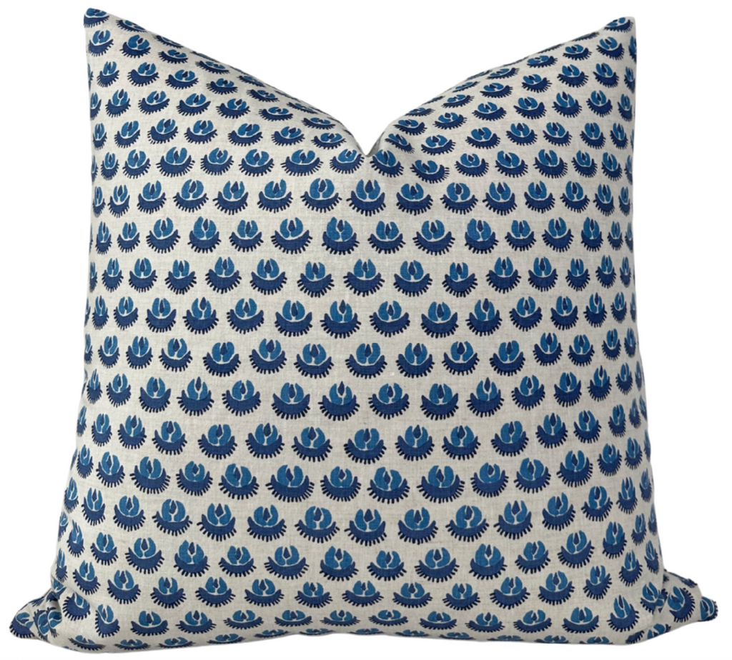 Cadiz Pillow Cover in Blue, Walter G Textiles