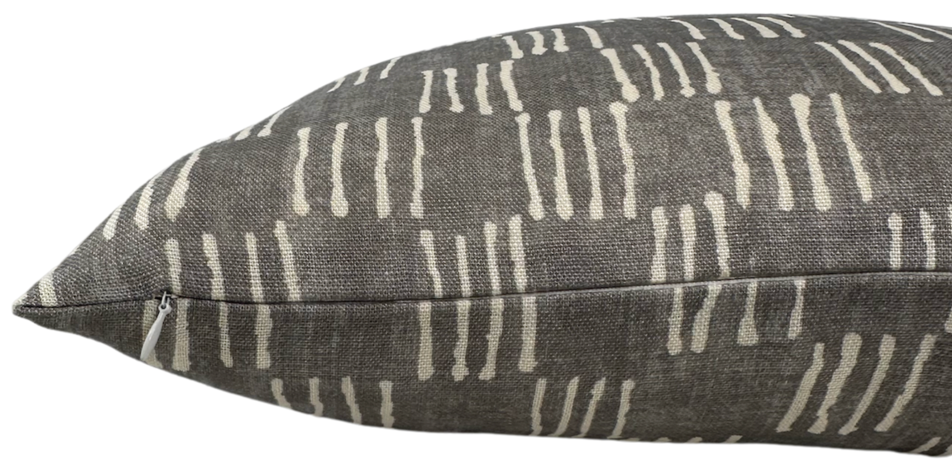 Matchsticks Pillow Cover in Pebble Grey, George Spencer Textiles