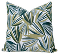 Palmetto Pillow Cover in Verdigris, Perennials Textiles