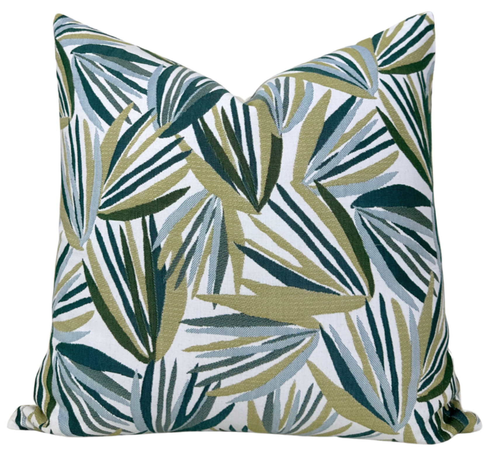 Palmetto Pillow Cover in Verdigris, Perennials Textiles