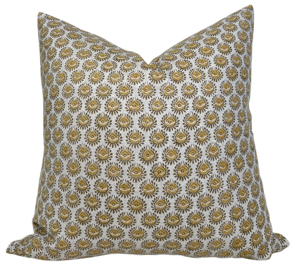 Lyon Pillow Cover in Saffron, Walter G Textiles