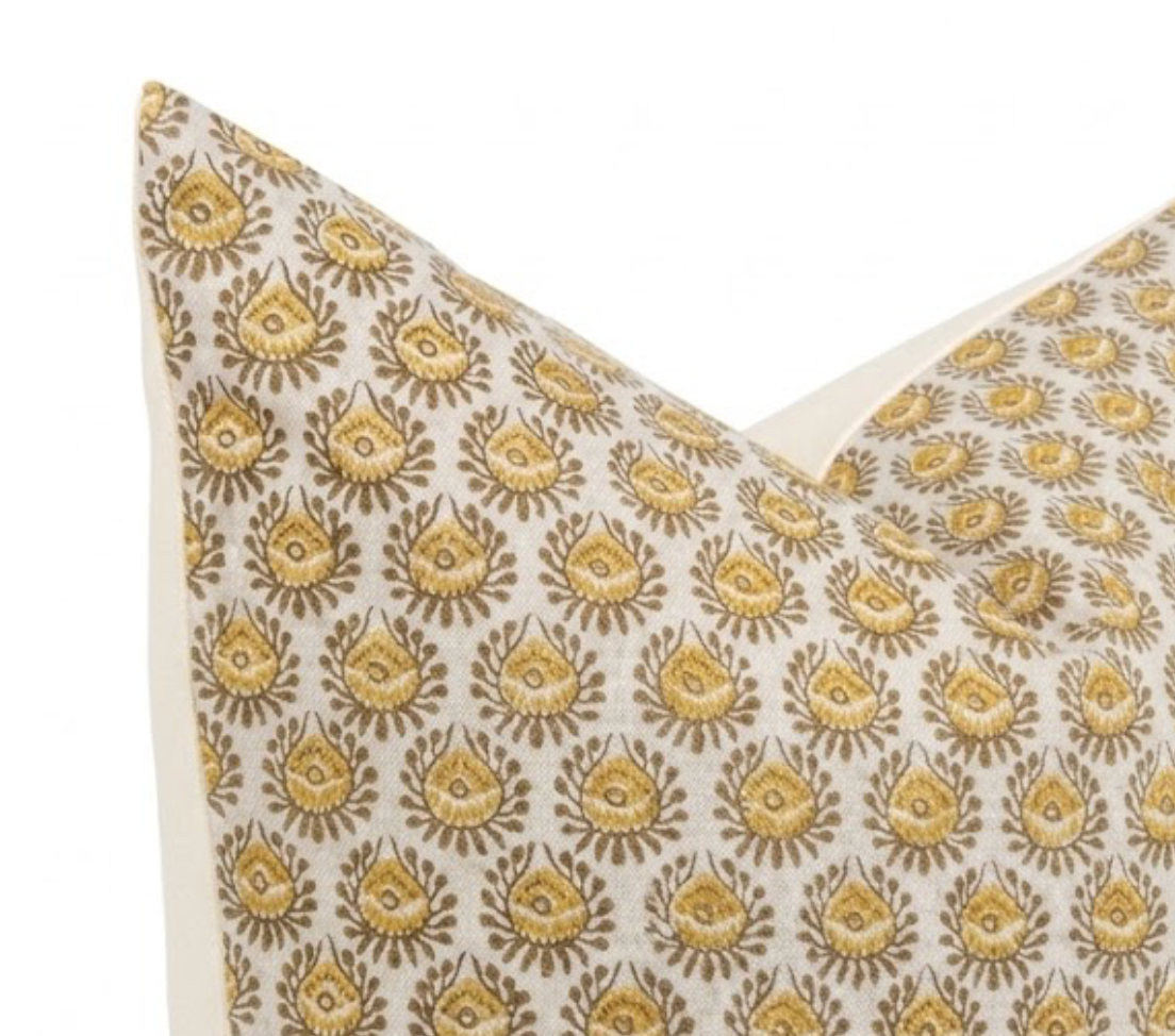 Lyon Pillow Cover in Saffron, Walter G Textiles