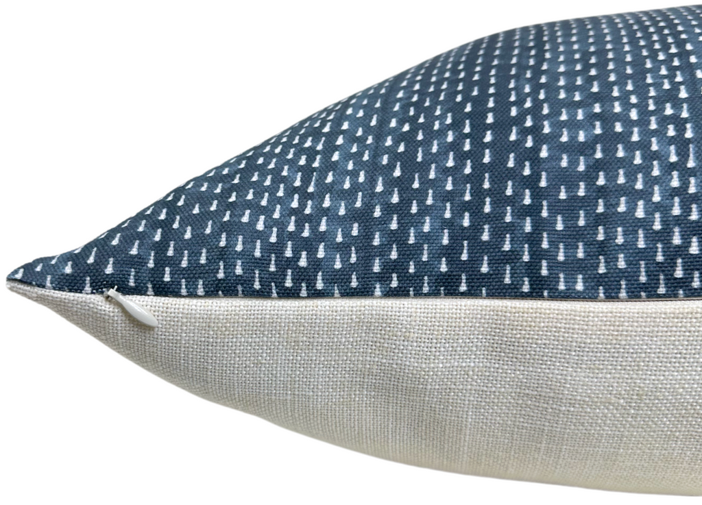 Kantha Pillow Cover in Navy Blue, Maresca Textiles