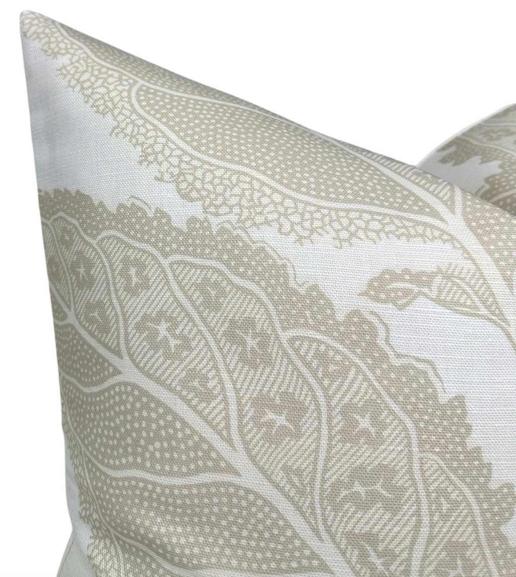 Lacinato Pillow Cover in Birch Ivory, Thibaut Pillows