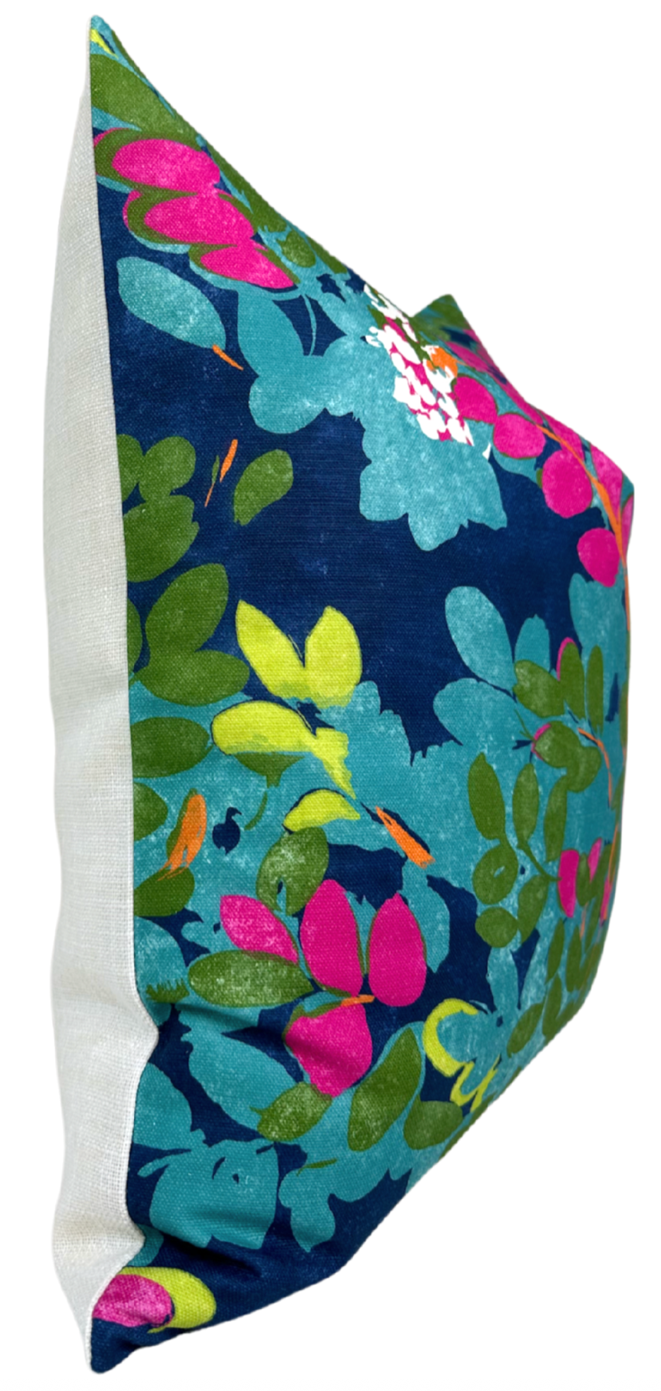 Central Park Pillow Cover in Navy and Pink, Thibaut Pillows