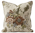 Drexel Hill Floral Pillow Cover in Brown, Thibaut Pillows