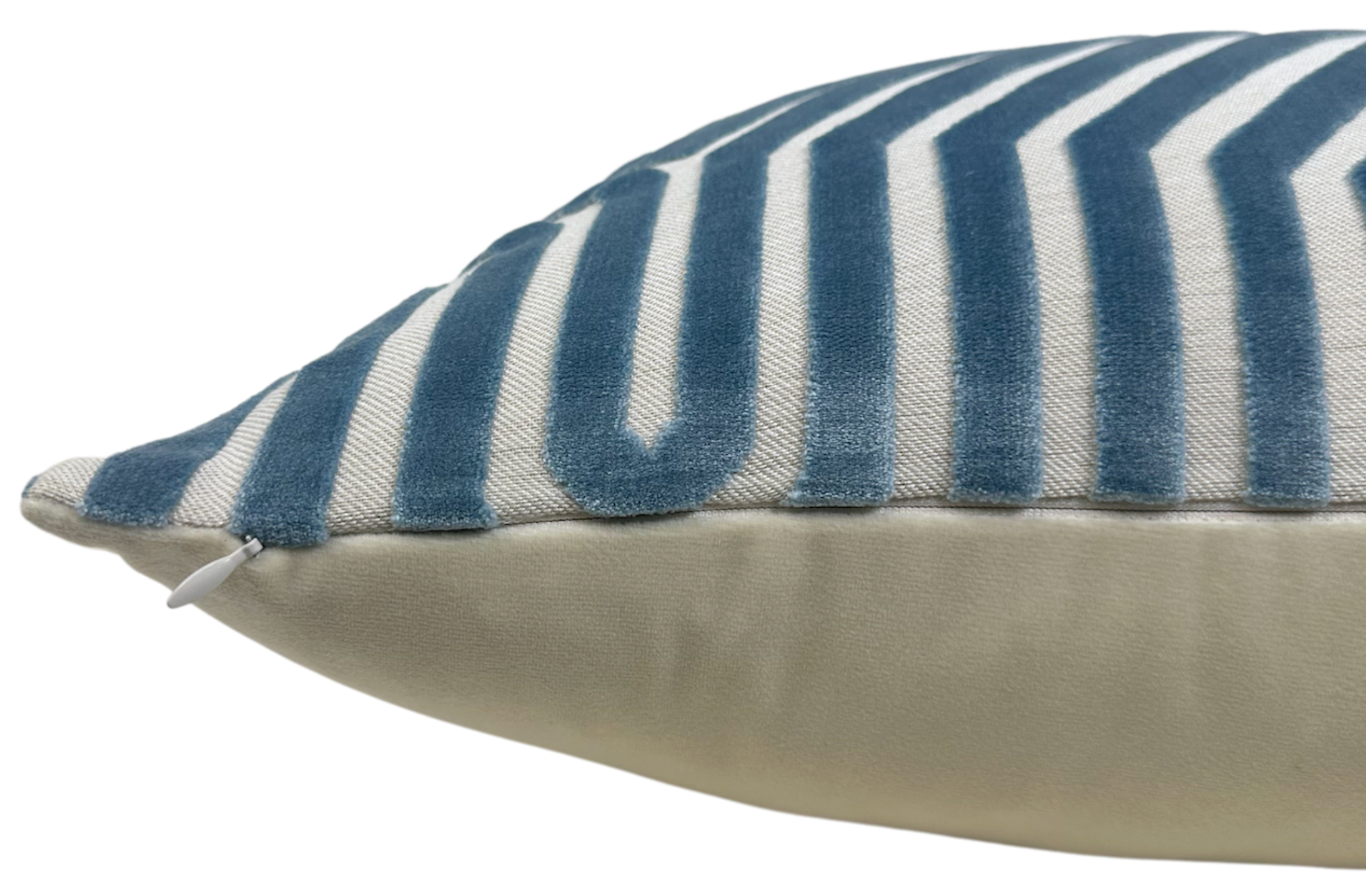 Vanderbilt Velvet Pillow Cover in Marine Blue, Schumacher Textiles