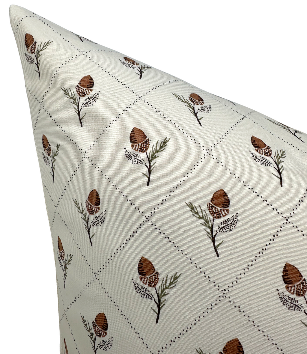 Holden Hand Pillow Cover in Cream, Schumacher Textiles