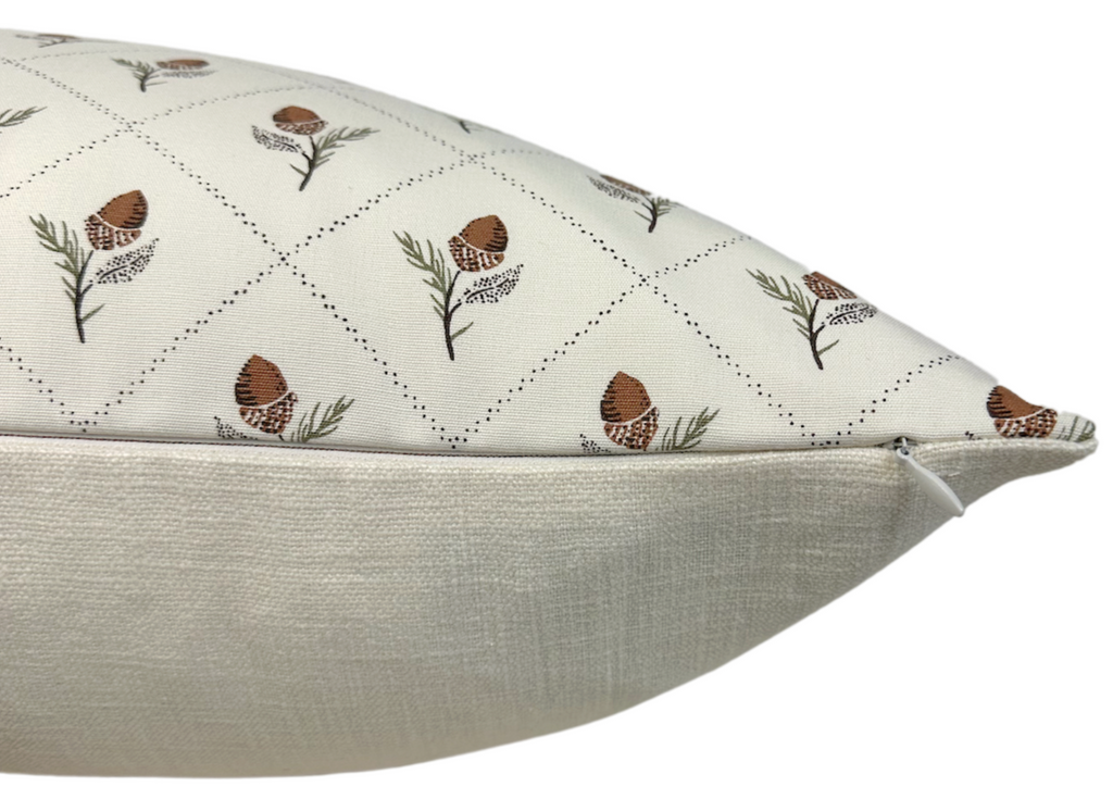 Holden Hand Pillow Cover in Cream, Schumacher Textiles
