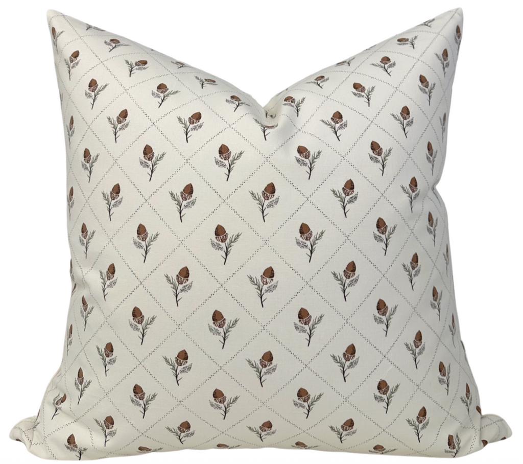 Holden Hand Pillow Cover in Cream, Schumacher Textiles