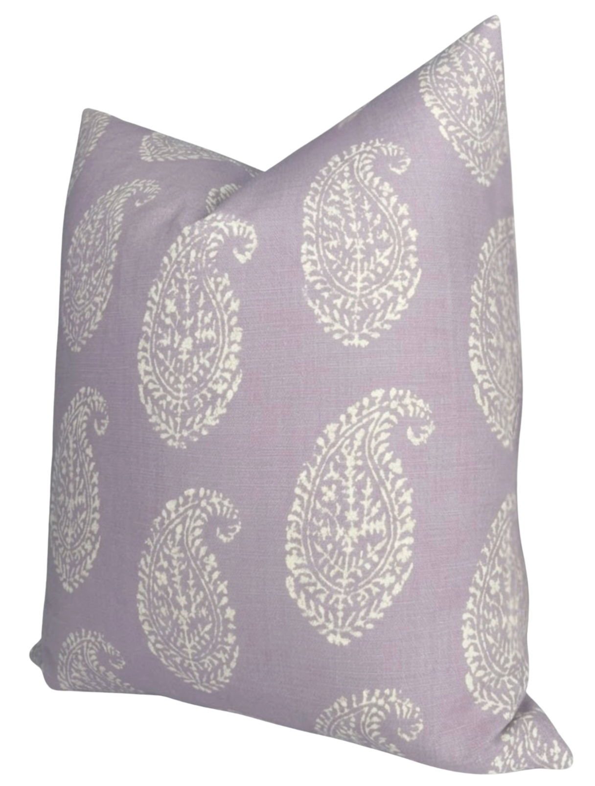 Kashmir Paisley Pillow Cover in Lilac Purple, Peter Dunham Textiles