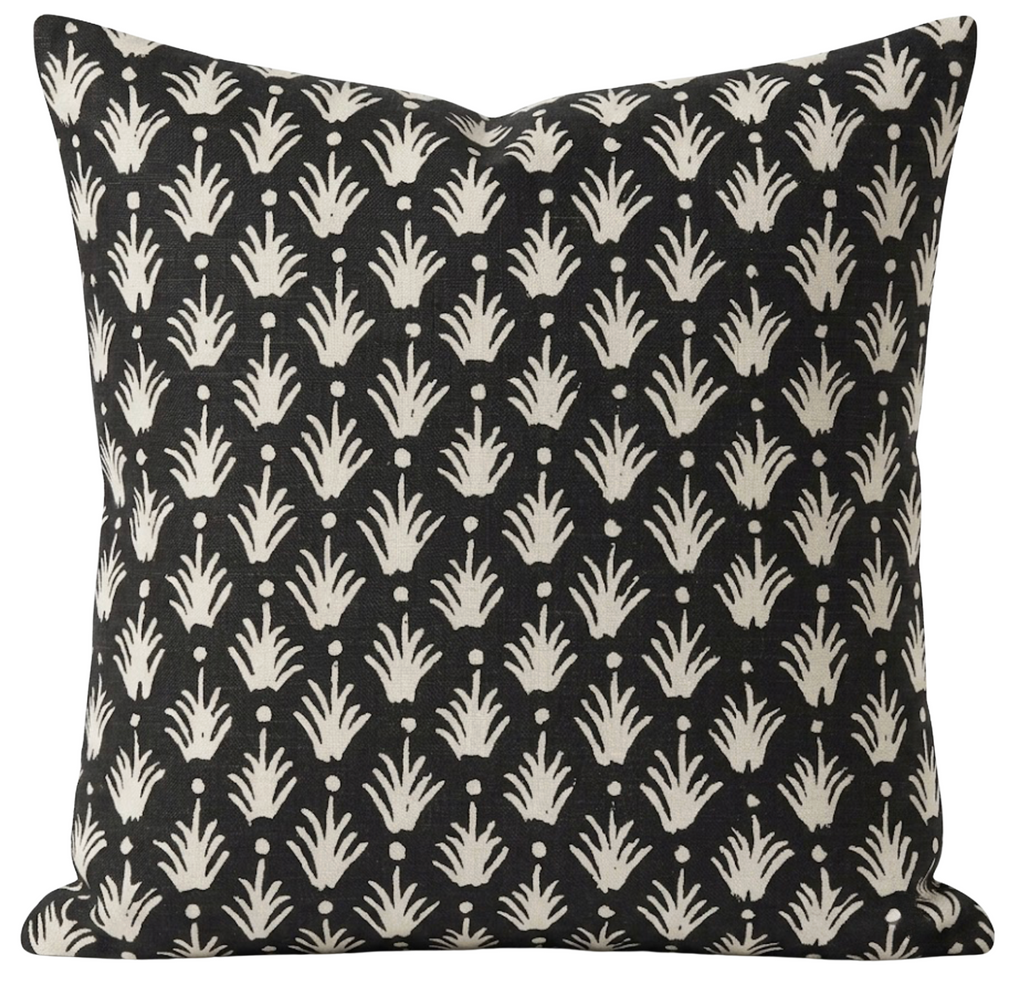 Reeds Pillow Cover in Jet, McLaurin + Piercy Textiles