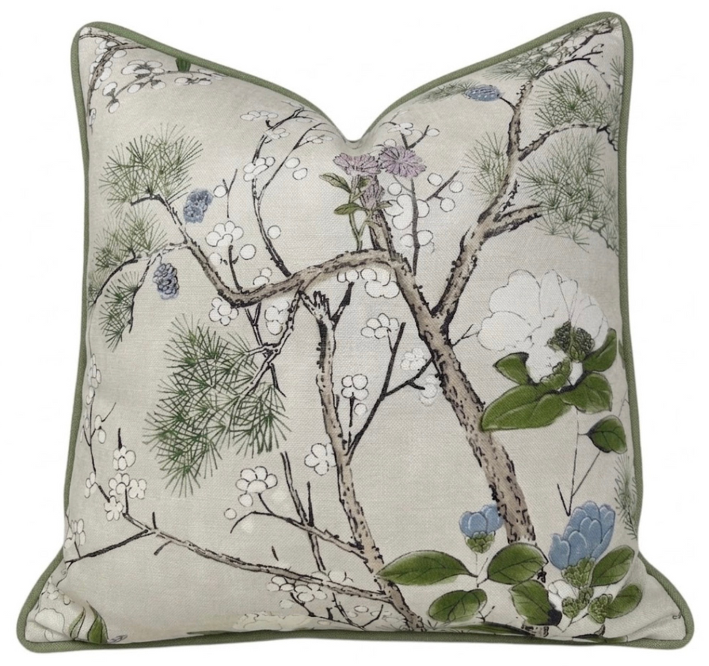 Katsura Pillow Cover in Lavender, Thibaut Pillows