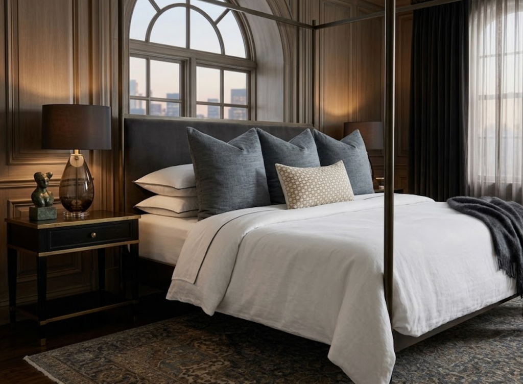 Betwixt Pillow Cover in Stone, Schumacher Textiles