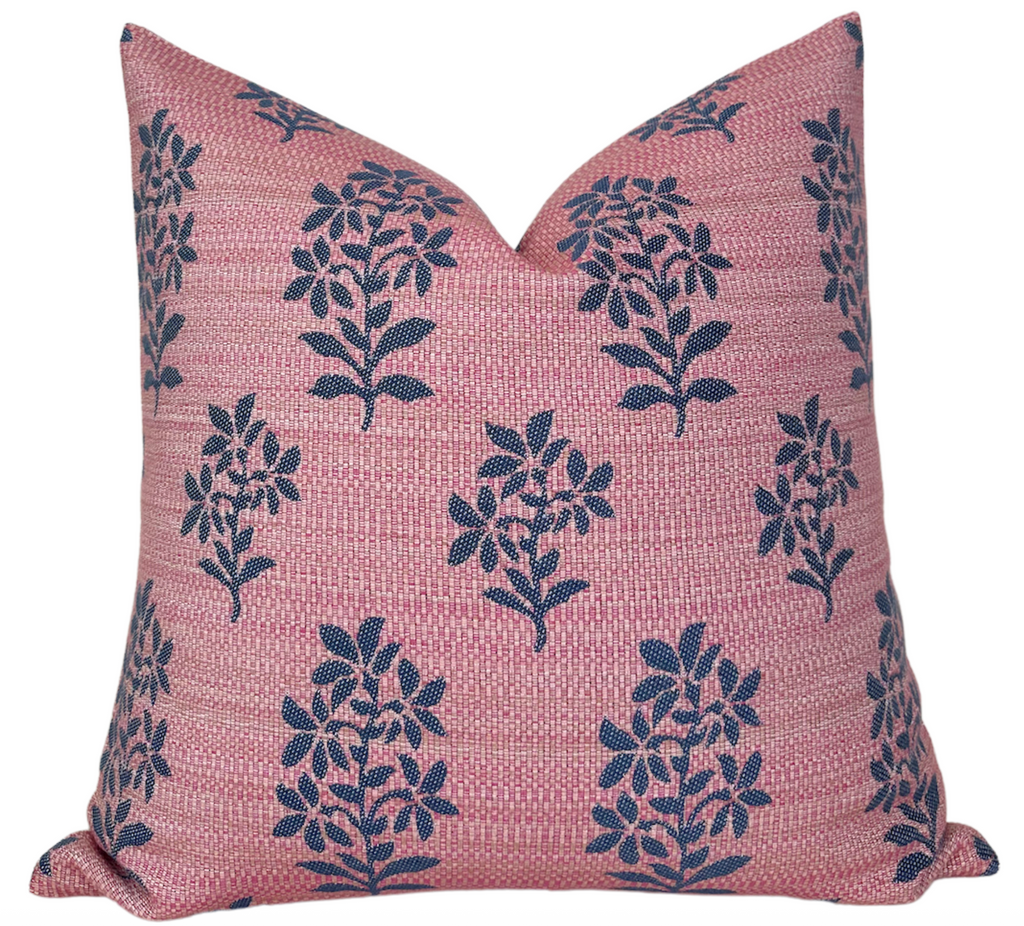 Asha Pillow Cover in Pink, Peter Dunham Textiles