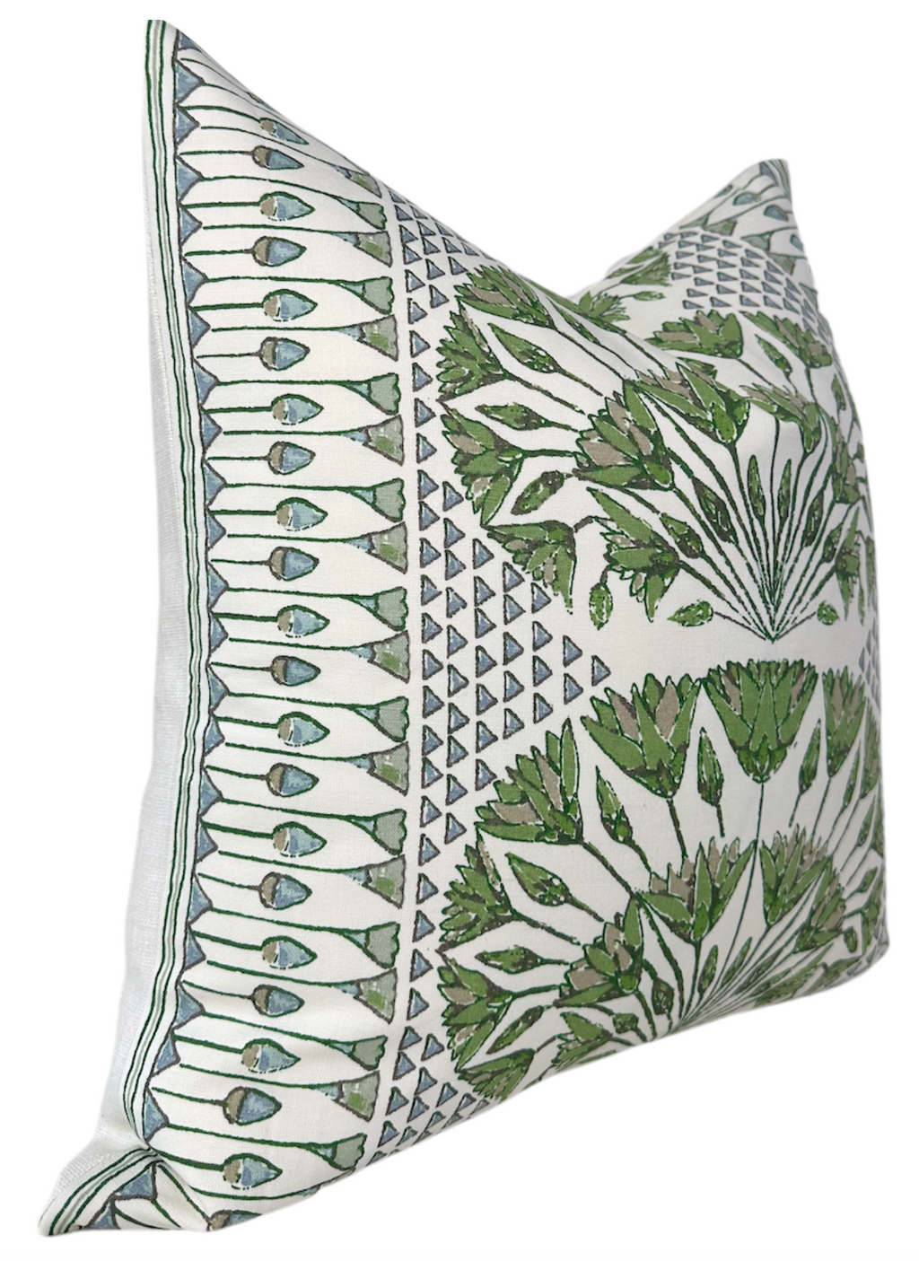 Cairo Pillow Cover in Green, Thibaut Pillows