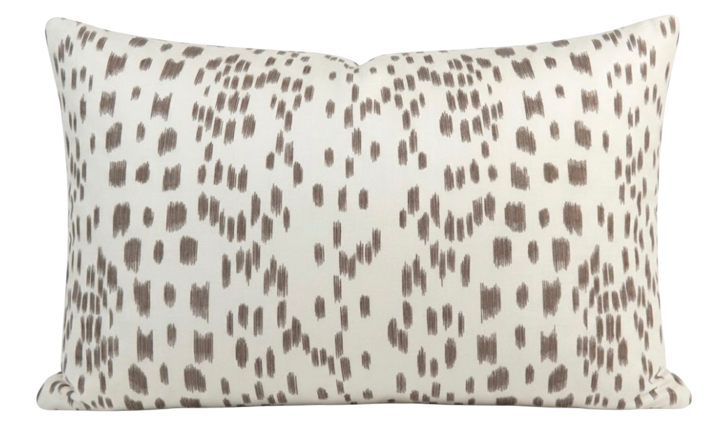 Les Touches Pillow Cover in Tan Brown