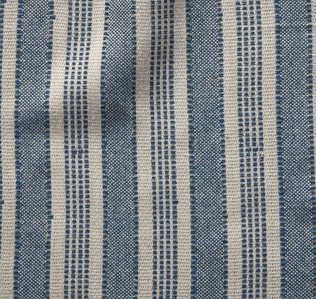 Amida Pillow Cover in Indigo On Natural, Peter Dunham Textiles