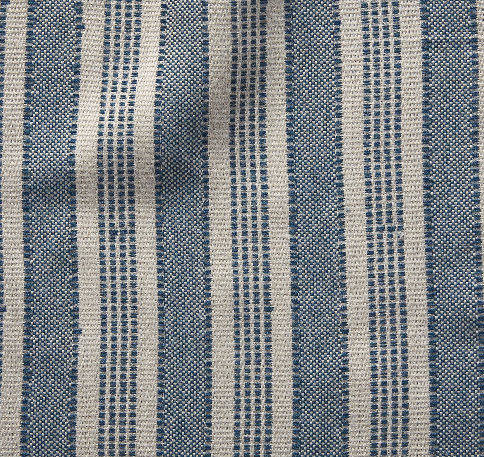 Amida Pillow Cover in Indigo On Natural, Peter Dunham Textiles