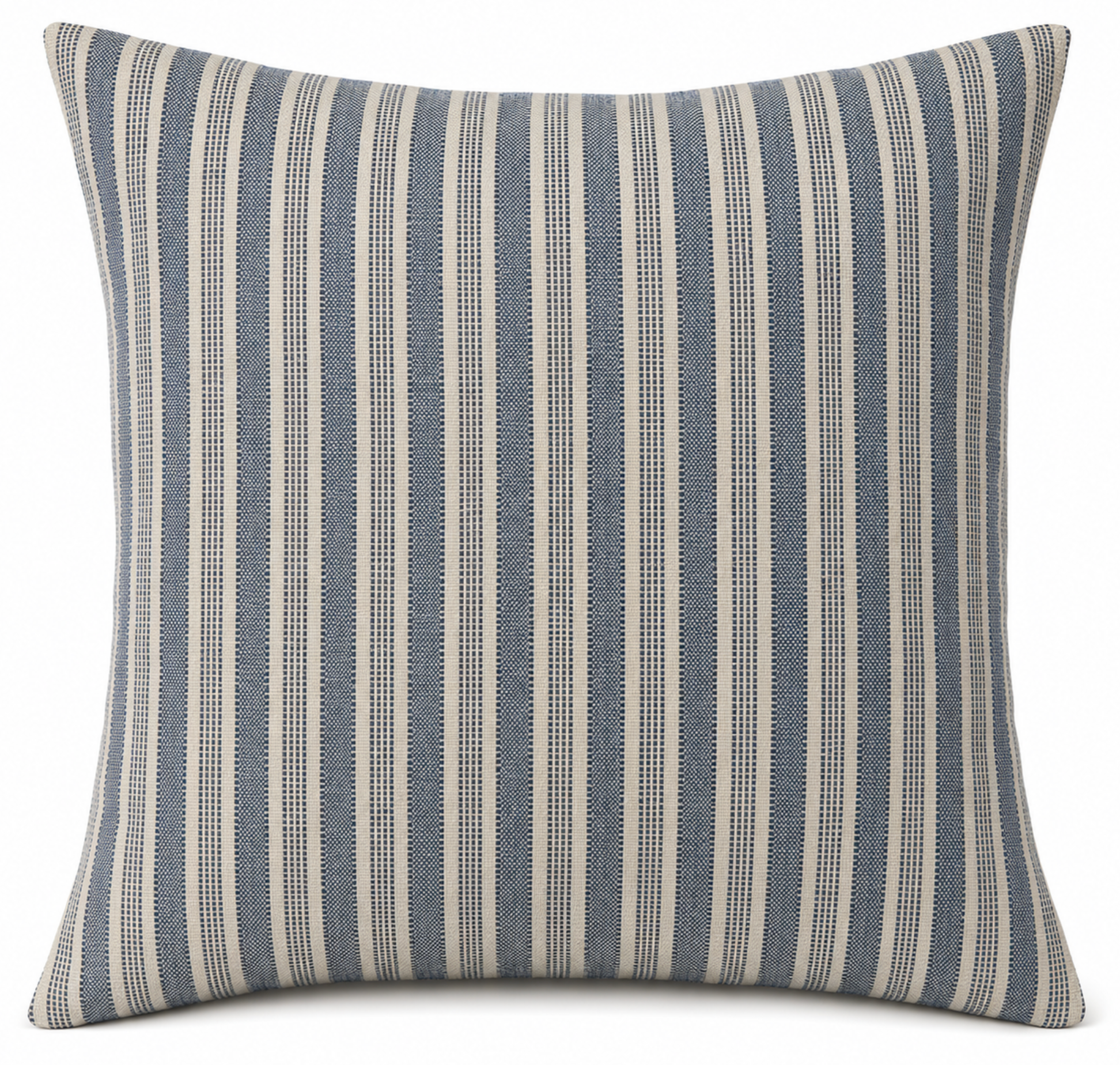 Amida Pillow Cover in Indigo On Natural, Peter Dunham Textiles