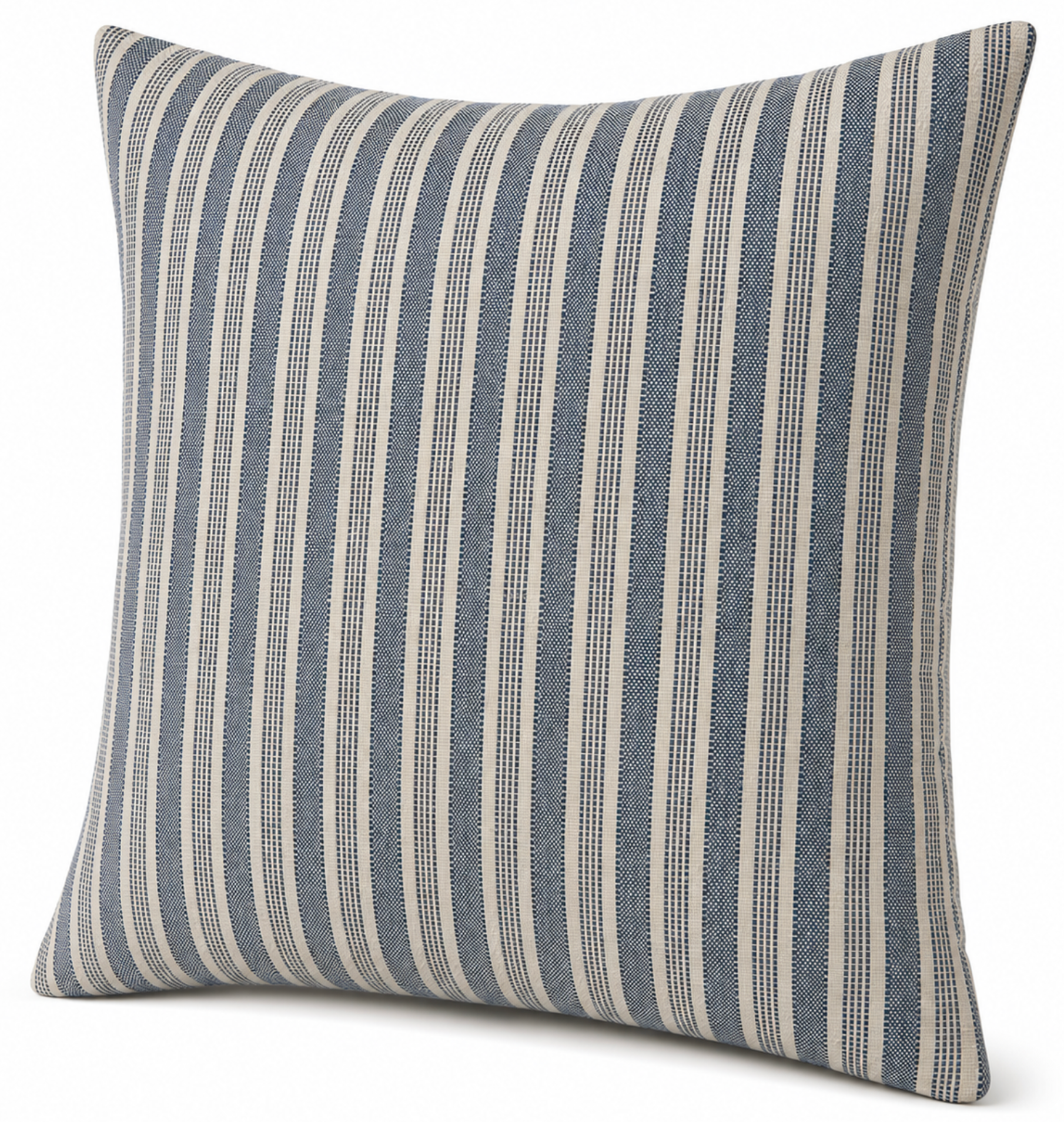 Amida Pillow Cover in Indigo On Natural, Peter Dunham Textiles