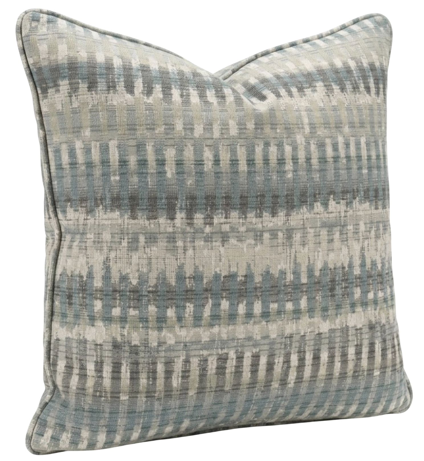 Mosaic Weave Pillow Cover in Seaglass, Indoor Outdoor Pillow
