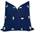 Joshua Tree Pillow Cover in Indigo Moons Blue, Schumacher Textiles