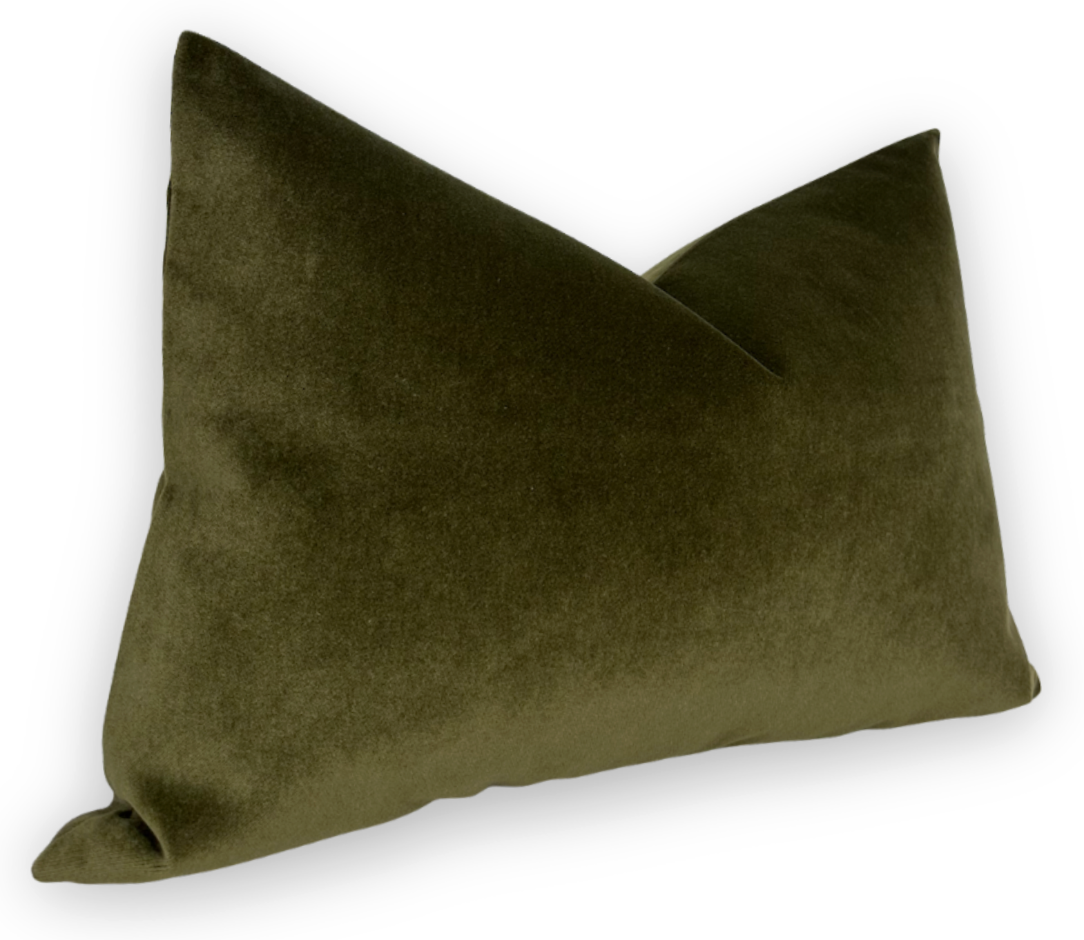 Velvet Pillow Cover in Olive