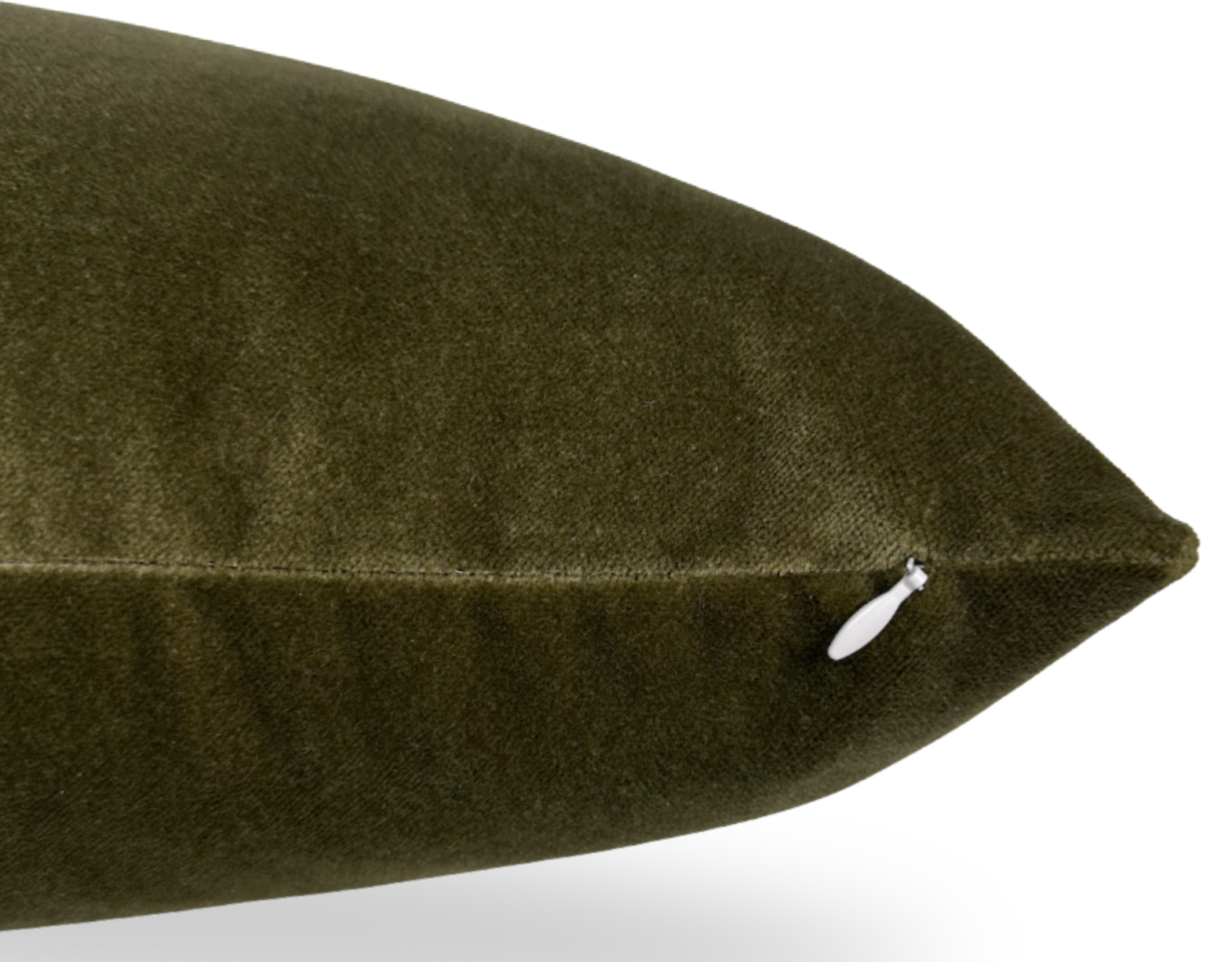 Velvet Pillow Cover in Olive