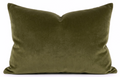 Velvet Pillow Cover in Olive
