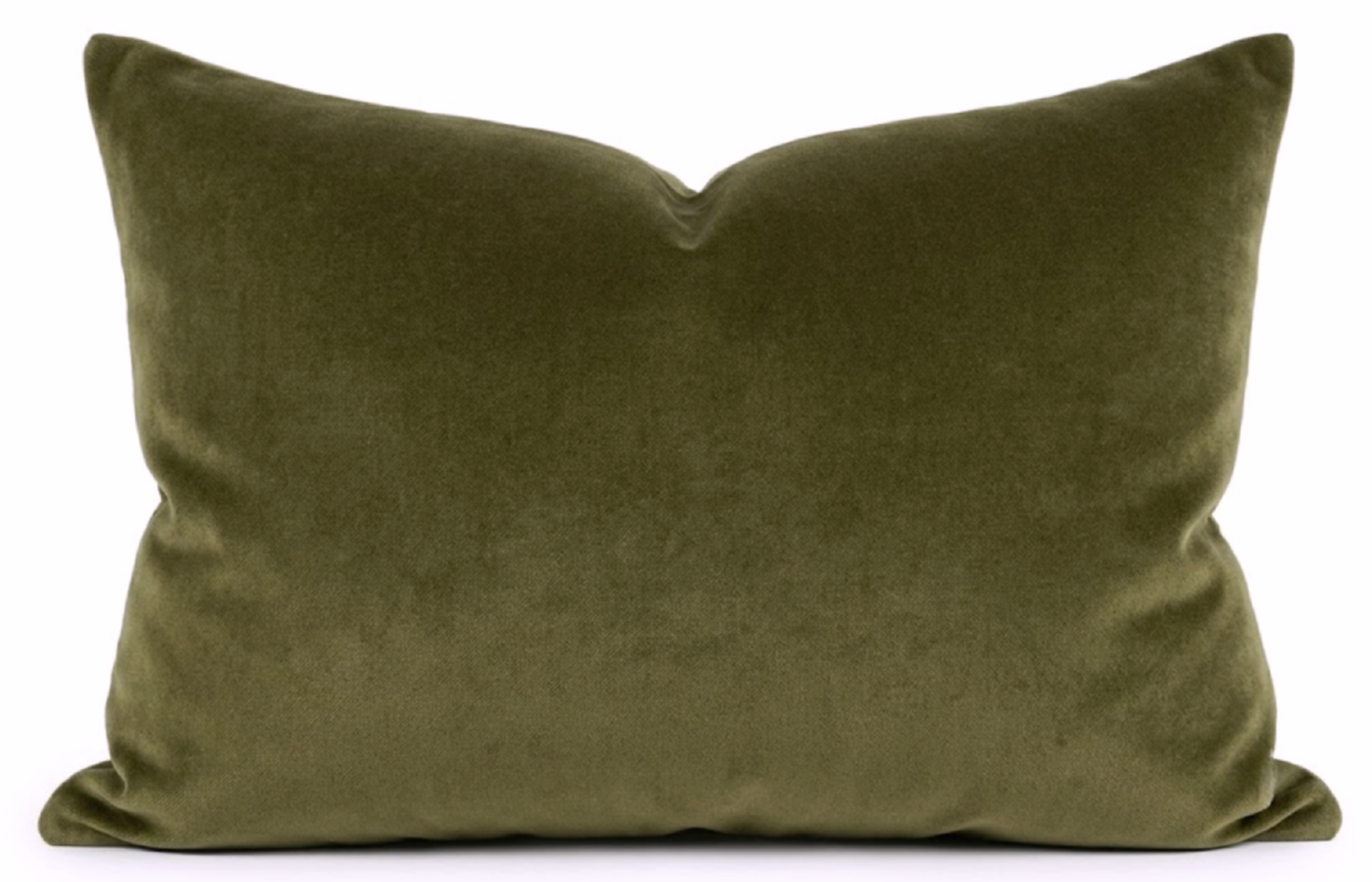 Velvet Pillow Cover in Olive