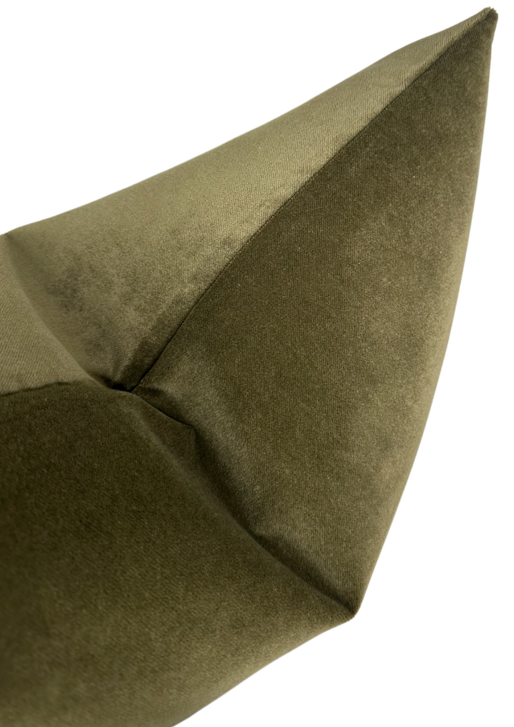 Velvet Pillow Cover in Olive