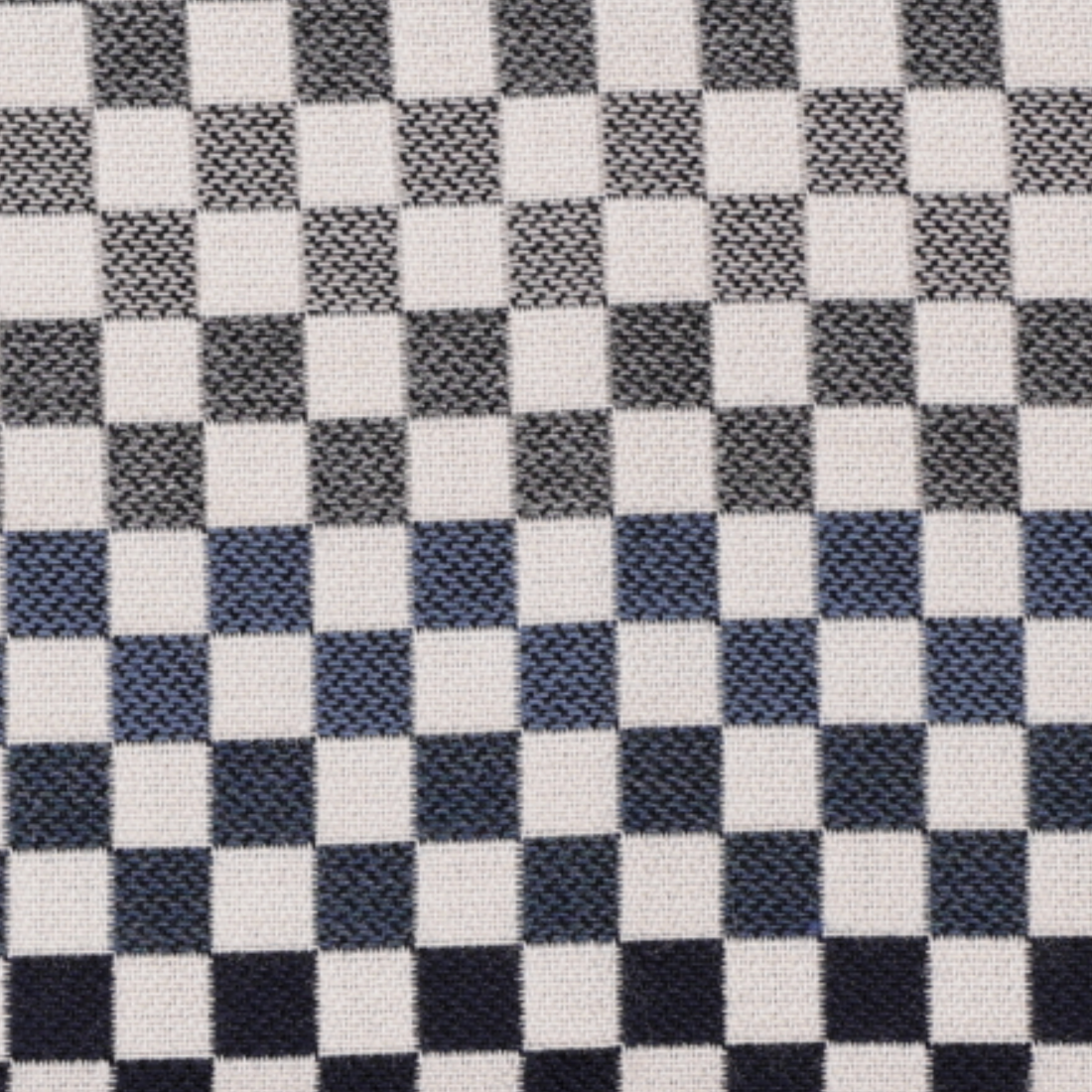 Mercer Check Woven Pillow Cover in Indigo Grey