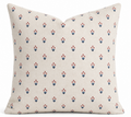 Moira Floral Pillow Cover in Red + Blue, Schumacher Textiles