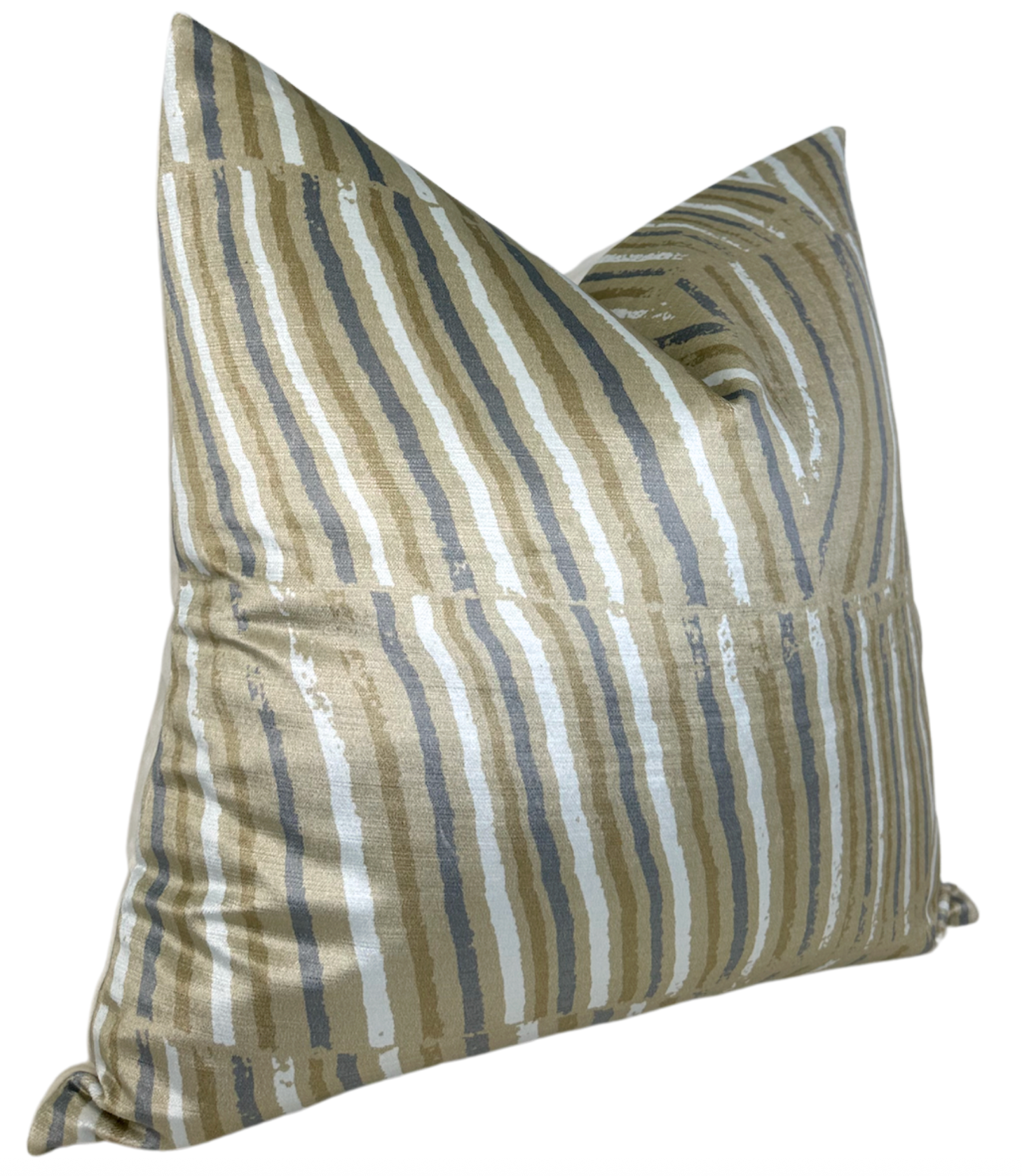 Post Velvet Pillow Cover in Bronze, Kelly Wearstler Textiles