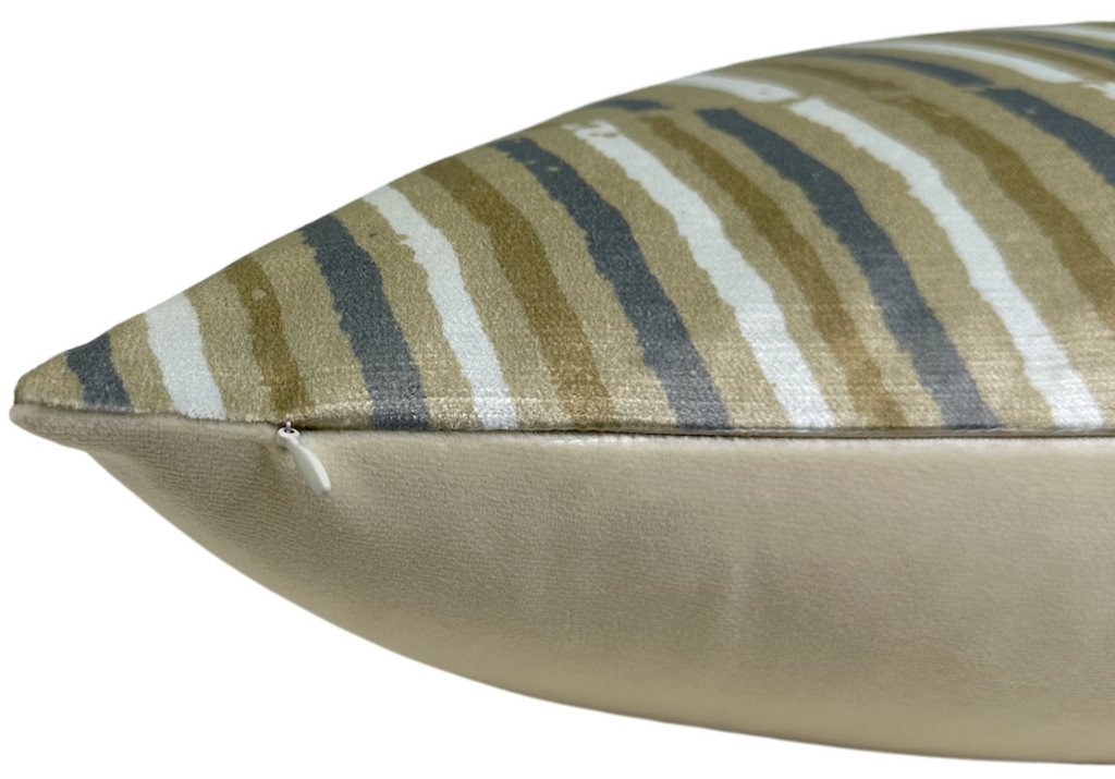 Post Velvet Pillow Cover in Bronze, Kelly Wearstler Textiles