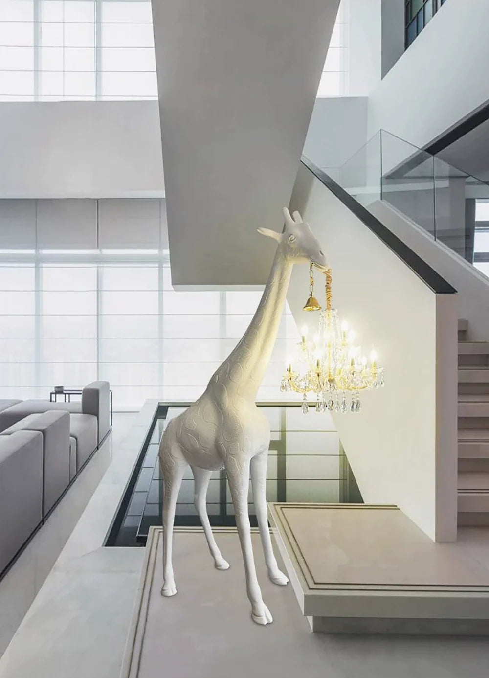 Sculptural Giraffe Floor Lamp